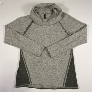 KUHL Sweater Nova Pullover Cowl Neck Gray Heather Womens Size Medium